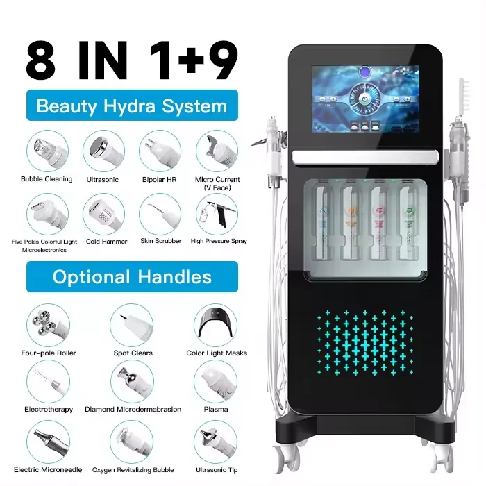 2024 Trend Newest 17 IN 1 Hydra Machine Dermabrasion Aqua Peel Facial Oxygen Jet Skin Clean Whiten Salon Hydro Equipment