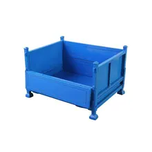 Industrial Heavy-Duty Stackable Metal Turnover Box Plastic Turnover Box for Warehouse Logistics