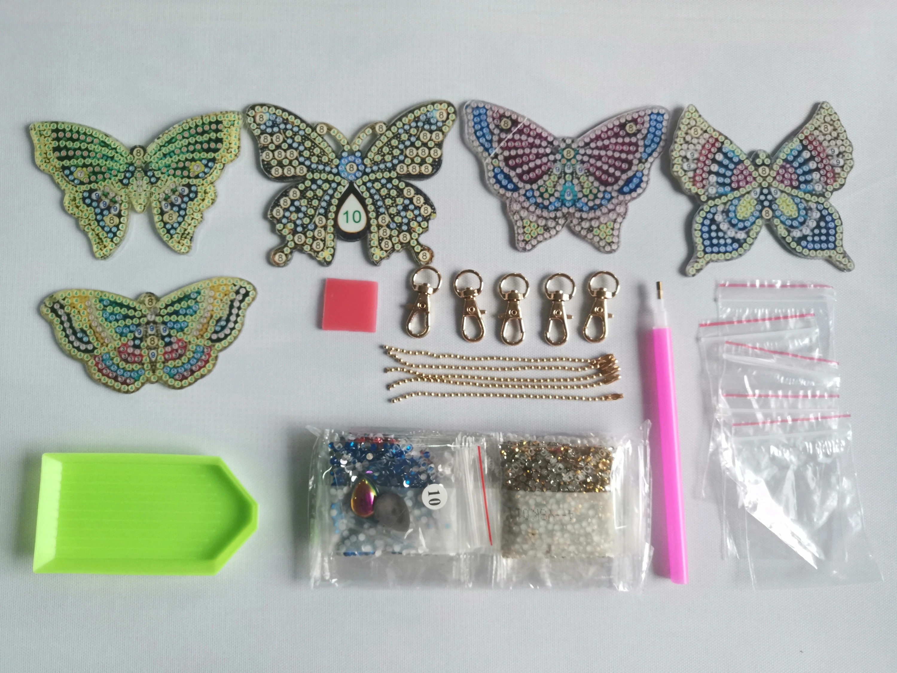 DIY 5D полный дрель алмазов картина брелок мозаики, делая Кулон Сверла обувь с украшением в виде кристаллов Стразы брелок