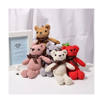 Wholesale customizable outer packaging children's birthday gift plush teddy toy pendant