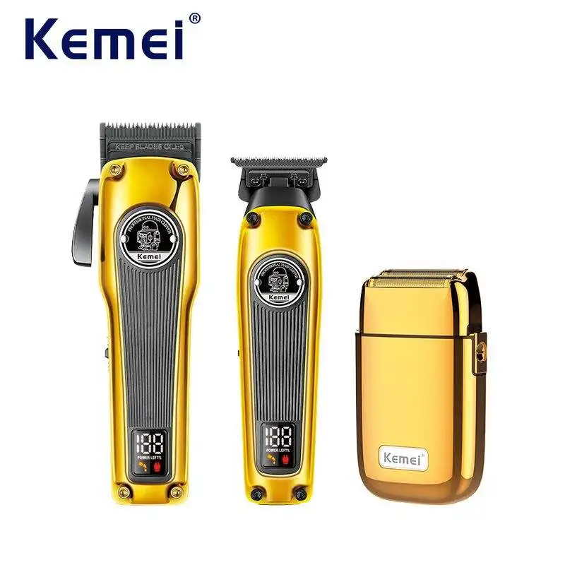 New Arrival Professional Hair Removal Micro Beard Trimmer 3pcs Rechargeable Cordless Hair Trimmer For Men