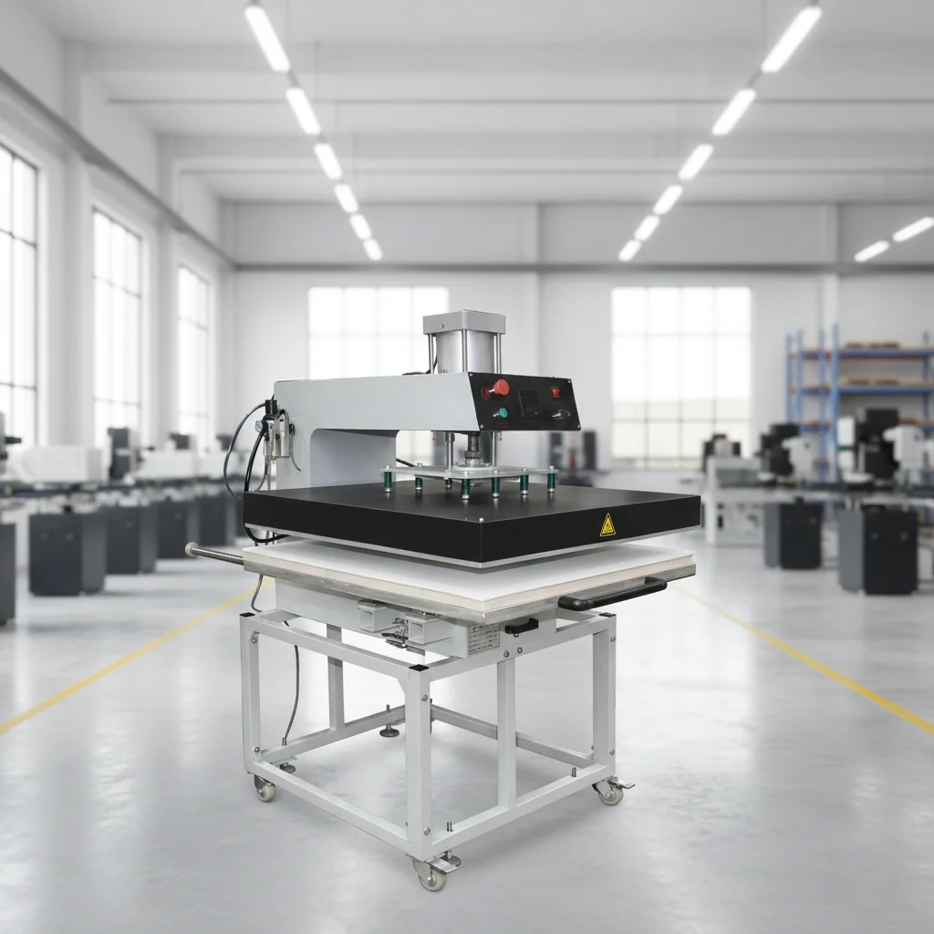 Flatbed Mechanical Automatic Heat Press Machine for T-Shirt and Garment Printing with Sublimation Hot Stamping