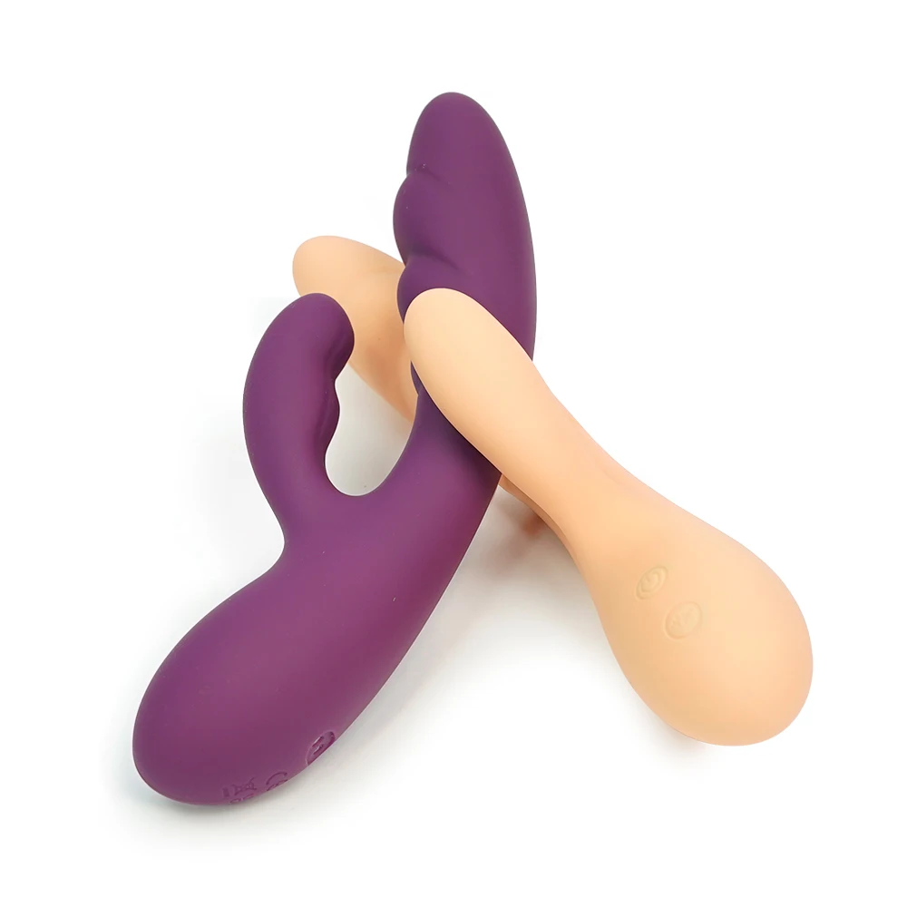 Wosilicone Rabbit Vibrator Female Rechargeable Vibrators Clitoral Stimulator Rabbit Dildo 10 Modes Vibrartion Sex Toys