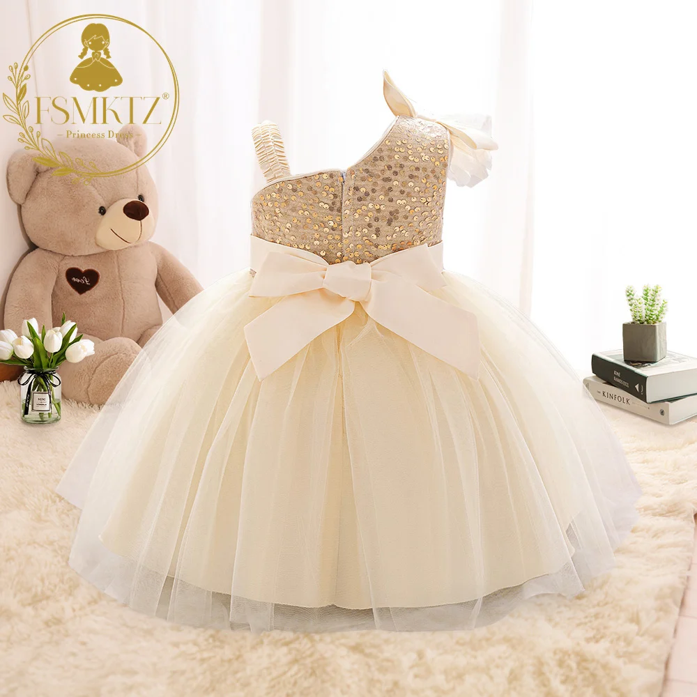 Puffy Tulle Wedding Dresses for Year Baby Girl Party Wear