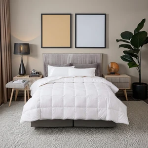 Hotel Grade Modern Full Size Quilted Comforter Eco-Friendly All Season Polyester Microfiber Bedding Soft Warm Breathable