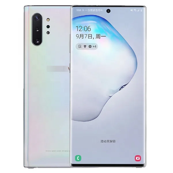Bulk Original Used Refurbished Galaxy Note 10+ Second Hand Used Phone 128gb for Samsung Note 10 Plus for Sale