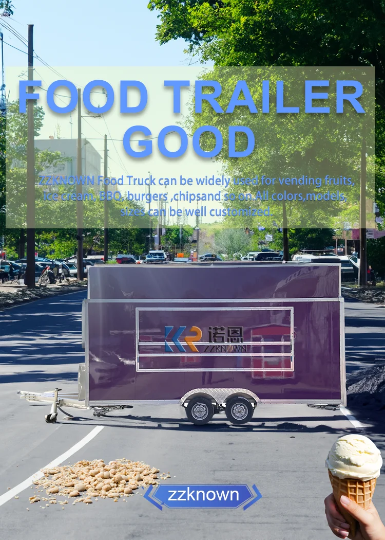 2023 Drivable Street Popular Food Truck With Full Kitchen Drink Bar