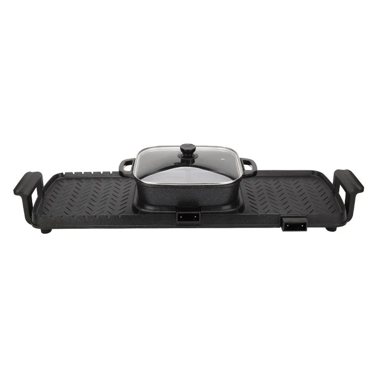 Multi-Function Commercial Electric Griddle Portable PTFE Kebab Grill Pan with Smokeless BBQ Outdoor Standing Movable Advantage