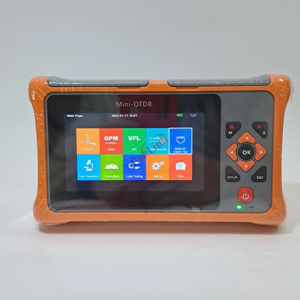 Mini Otdr 1550nm 24db Fiber Optic Reflectometer Touch Screen Vfl Ols ...