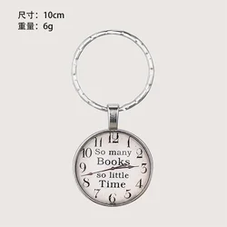 Новый стеклянный подвесной брелок с английской иконой модный для ключей подходящий ко всему из сплава праздничный персональный