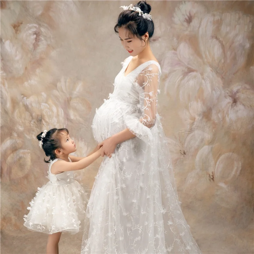 
 Милая Русалка облегающее свадебное платье для беременных наряды для мам и женщин платье макси для беременных для фотосессии платья для будущей мамы  