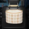 Light brown diamond pattern-storage bucket