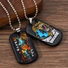 Collar con placa de identificación esmaltada para perro