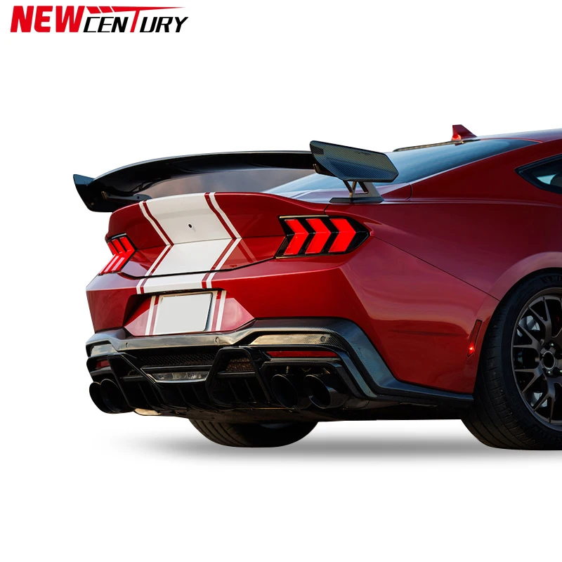 Mustang Carbon Fiber Rear Wing Suitable For 2024 Ford Mustang S650 Modified With Shelby Carbon