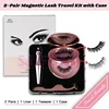 Kit de 2 paires de faux cils magnétiques en vison synthétique