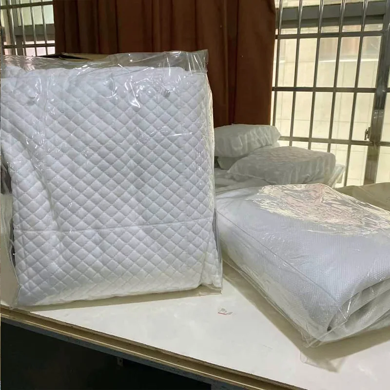 100 Polyester Mattress Cover Protector Waterproof Plain Skirt Cotton