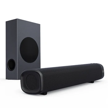 Wireless TV Soundbar Speaker with BT/ARC/OPT/AUX Connections USB & AUX Interfaces Remote Control for Home Theater System