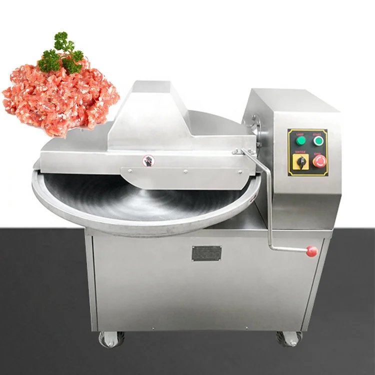 201/304 SUS Meat Bowl Cutter Machine Price Meat Grinder Chopper Machine  Silent Cutter Bowl Buffalo Chopper