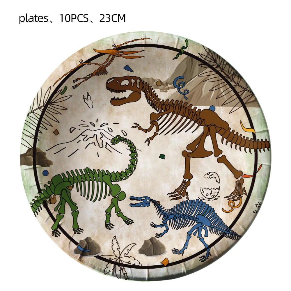 Jurassic Cartoon Dinosaur Fossil Disposable Tableware Set Kids Party  Decorations for Christmas Thanksgiving Birthday Parties| Alibaba.com, image size:1000x1000