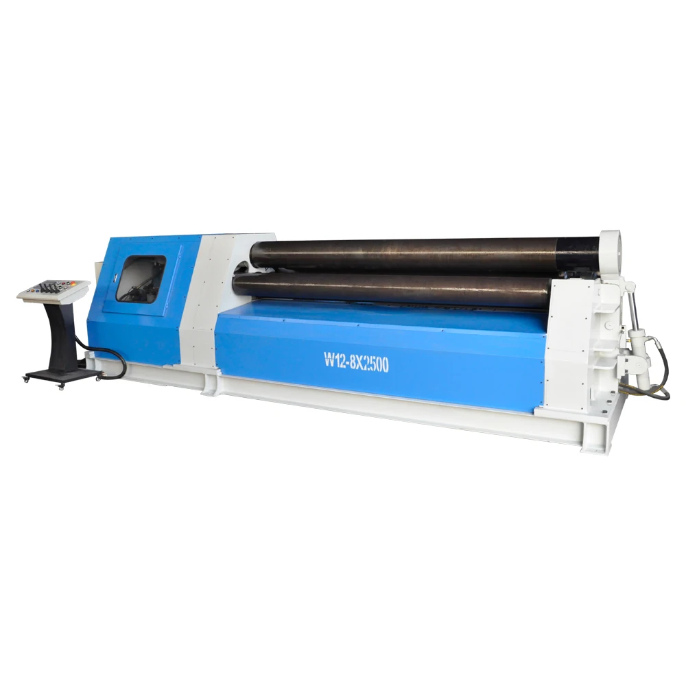 Automatic Hydraulic 4 Roller Metal Plate Rolling Machine Stainless Steel Roller Aluminum Carbon Steel Alloy Core Motor Pump