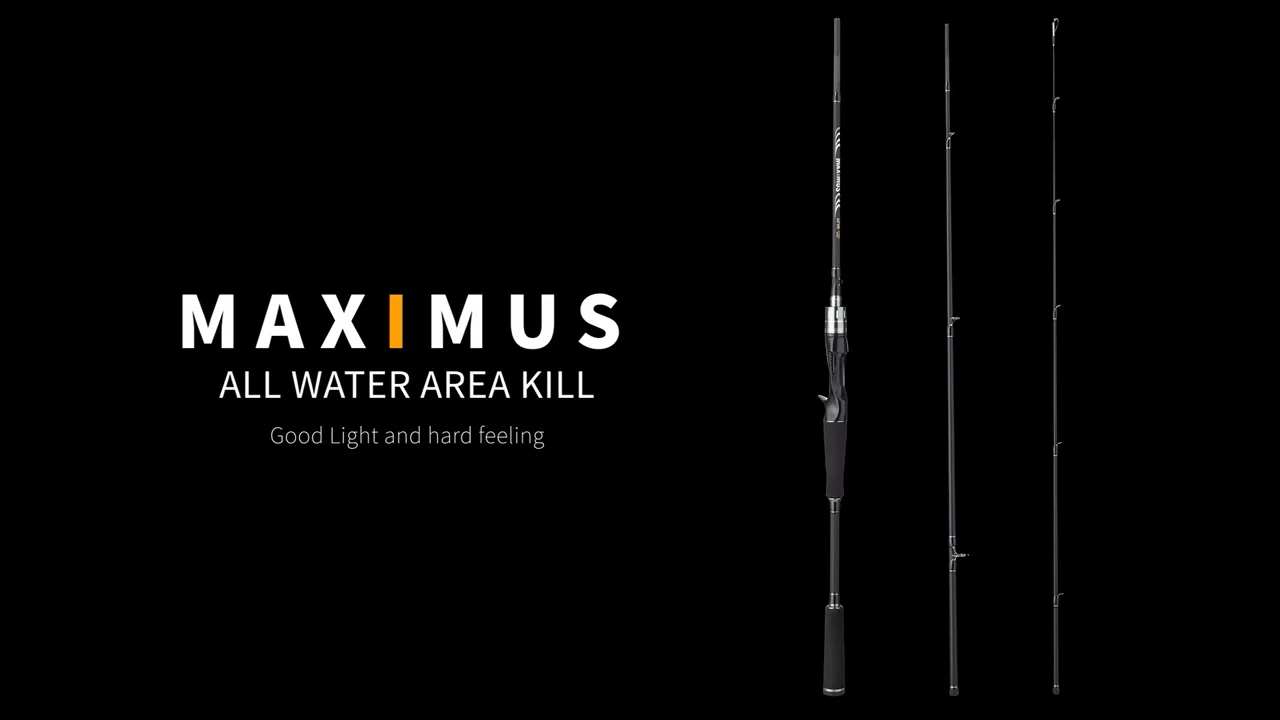 Maximus Fishing Rod 1.68m-3.00m 3 Section 30t Carbon Lure Road 3-50g ...