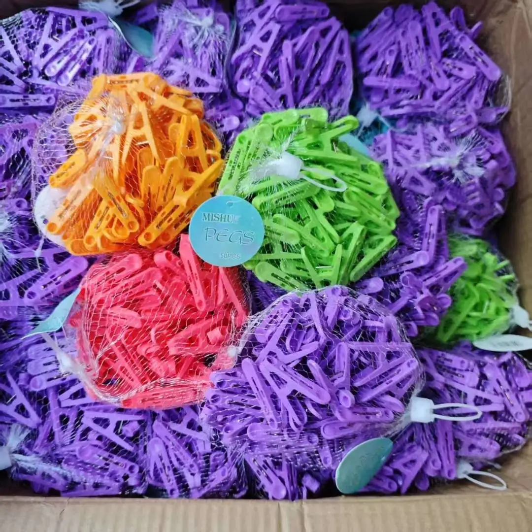 48 Mollette Per Biancheria Colorate Con Cestino Portaoggetti: Resistenti Al Vento E Antiruggine