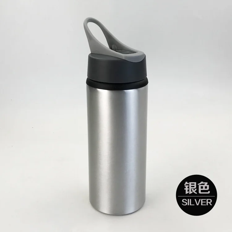 sublimation blanks water bottle Aluminum 600 ml Sport outdoor Water drink Bottle for diy photo print