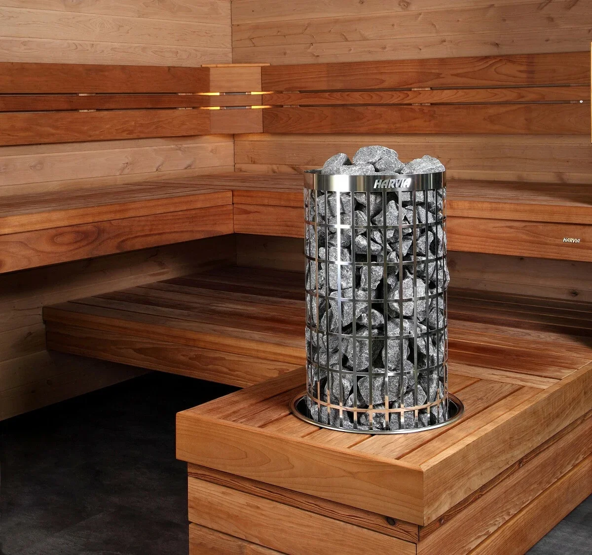 Harvia Cilindro PC Electric Sauna Heater - Modern & Efficient