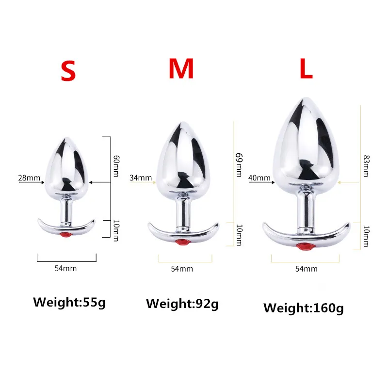 welcher vibrator ist der beste Metall-Analplug mit Farbigen Edelsteinen in 3 Größen S/M/L Metall-Butt-Plug  für Frauen Männer Sex Anal-Spielzeug für Ganztägiges Tragen im Freien für  Anfänger| Alibaba.com