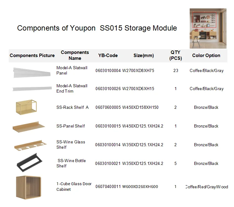 Latest Adjustable Storage Wall Shelves Aluminum Decorative Floating Shelf Wall Mount Organizer Shelf for Dining Room Sideboard manufacture