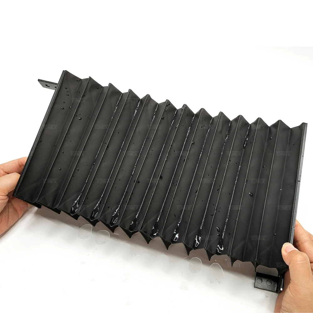CNC Machine Accordion Dust Cover - Flexible Bellows Protective Cover, Waterproof & Dust-Proof, 245mm Height (Multiple Sizes Available)