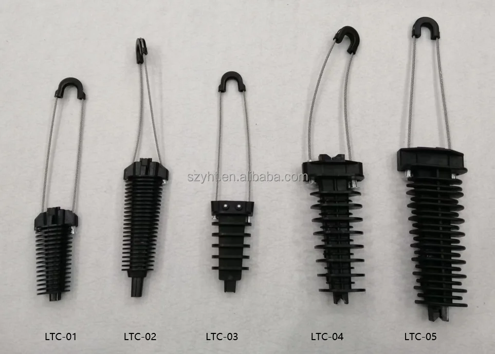 High-quality nylon material Insulation Optic Fiber Tension Clamp with a diameter of 5-8mm