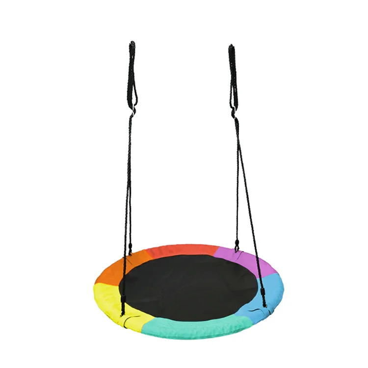 Outdoor Flying Saucer Tree Swing With Straps For Kids,Garden Hanging