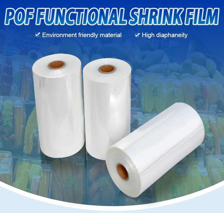 Clear Plastic Pof Packing Heat Shrink Wrap Film Roll Sheet Packaging