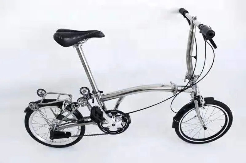 20 Inch Small Wheel Titanium Alloy   Material Frame Folding Bicycle / Bike for Woman