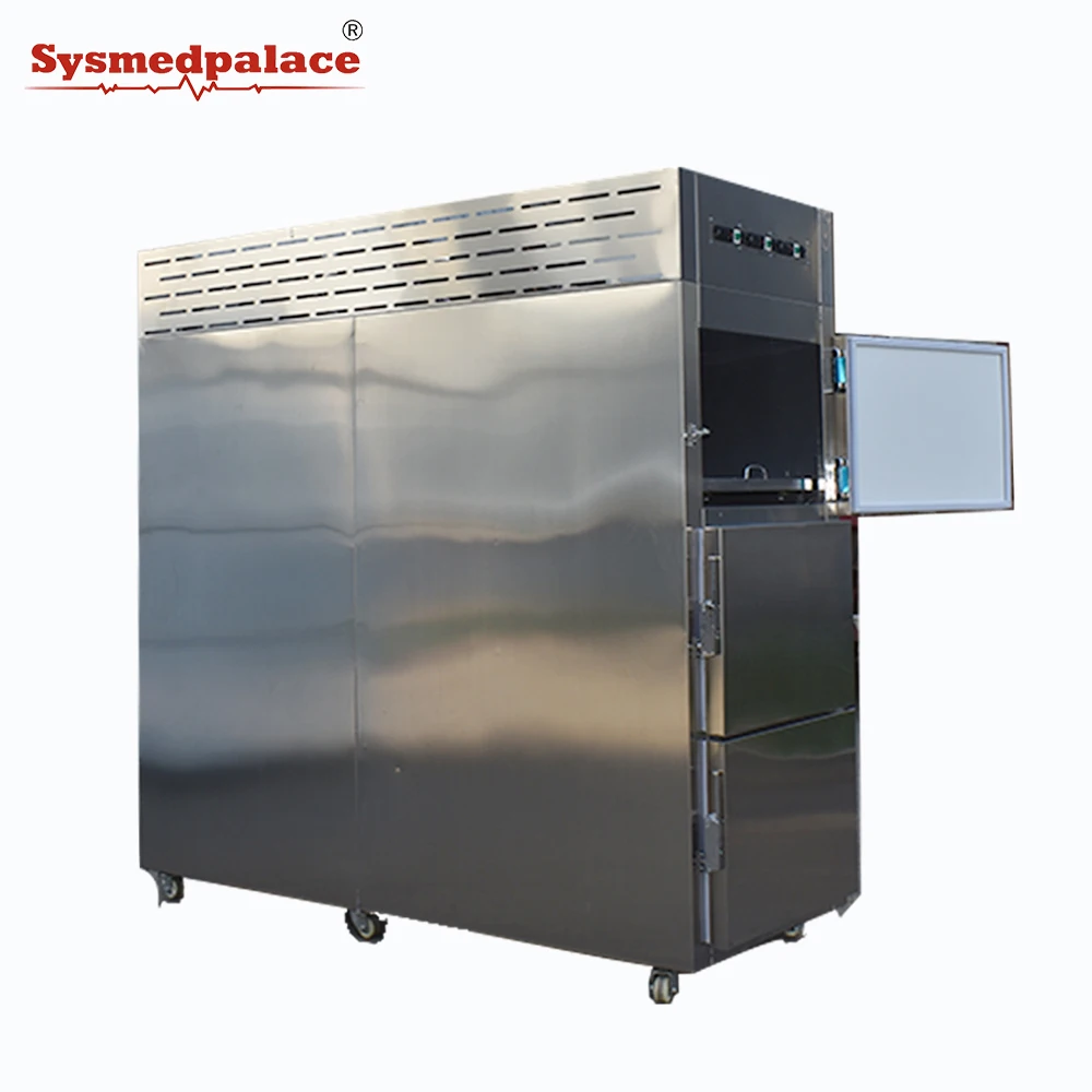 Medical Cadaver Refrigerator Casket Funeral Coffin 3 Drawer Mortuary Refrigerator Price