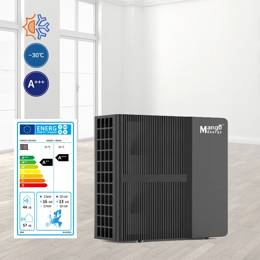 Remote Control WIFI Connection Monoblock DC Inverter Air to Water Heat Pump Inverter Heat Pump Water Heaters