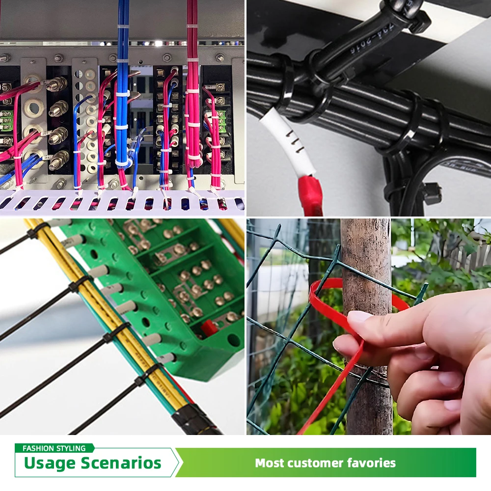Igoto Manufacturer Eco-friendly UV Resistant Fastener PA66 Plastic Zip Tie Self-locking Nylon Cable Ties