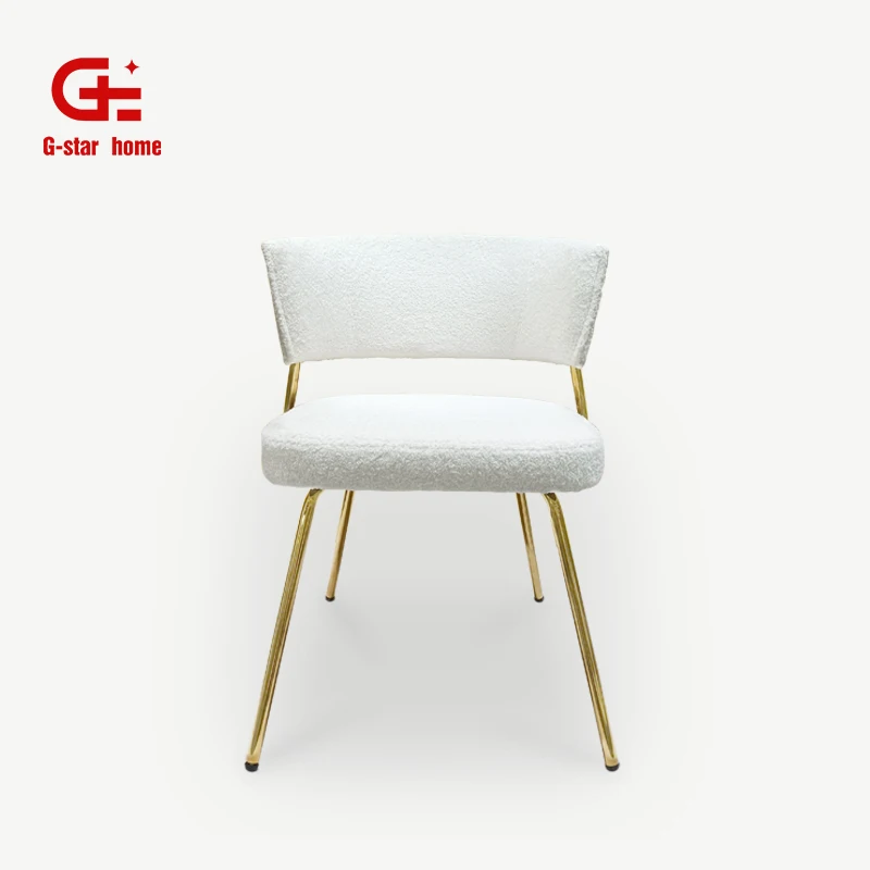 Оптовая продажа с фабрики роскошный стул Boucle Dinning современная мебель Sherpa для