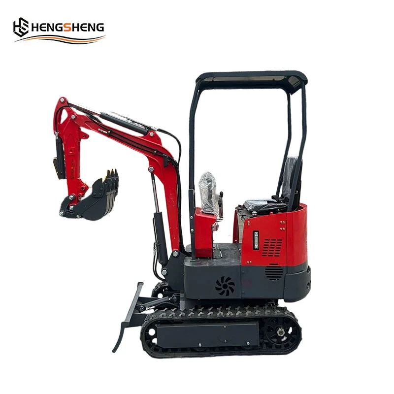 Cost-Effective EPA/CE/EU 1ton Mini Excavator 0.025m³ Bucket 7kw KOOP Single Cylinder Engine Mini Crawler Excavator Free Shipping