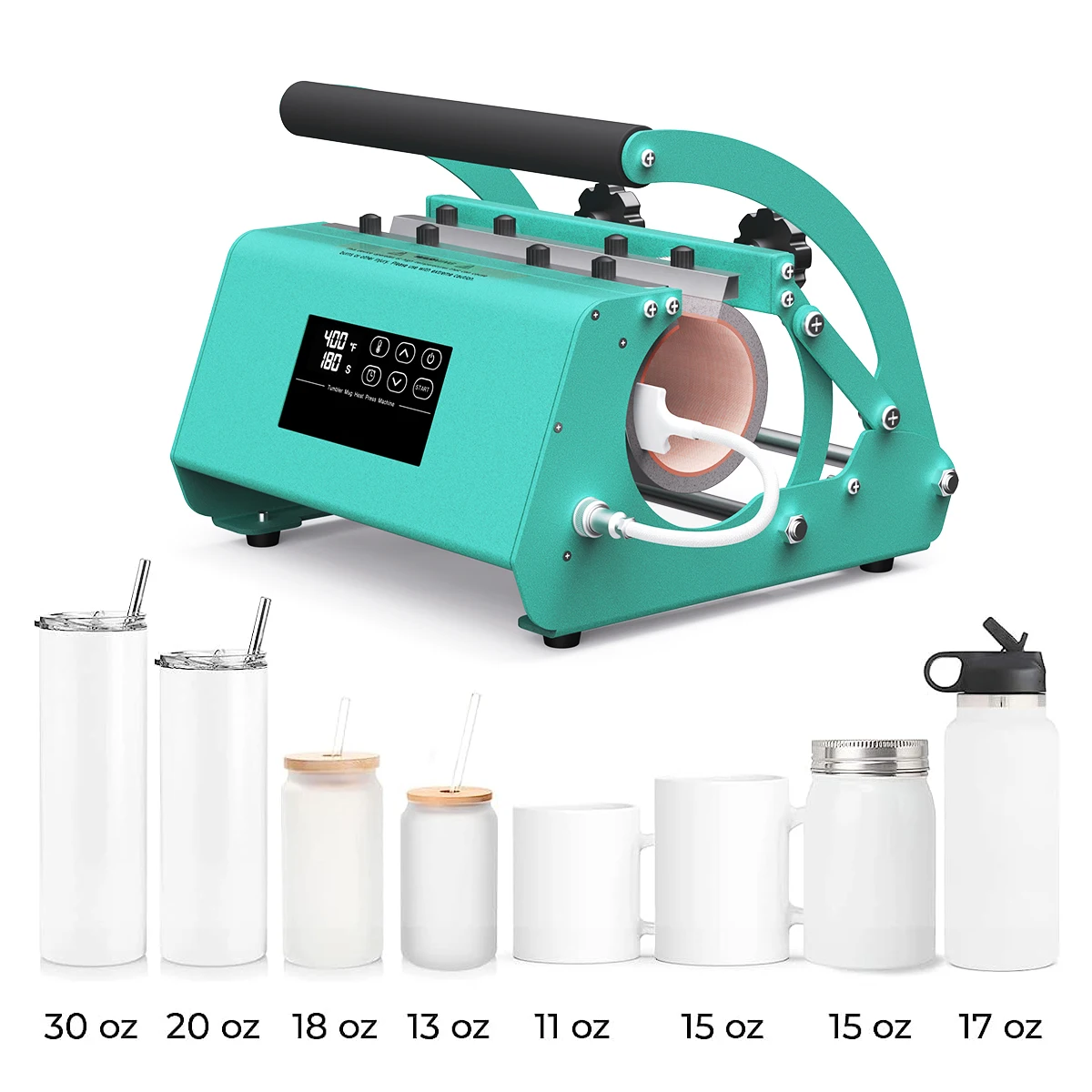 Multifunctional Automatic Flatbed Printer Tumbler Mug Heat Press Machine Sublimation Printing with Euro Plug Condition New