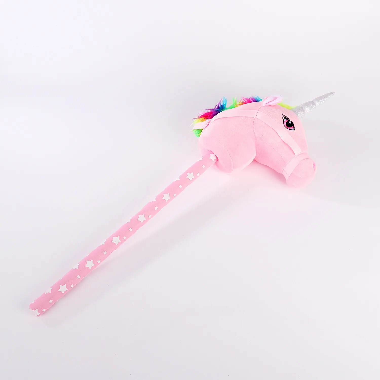 2023 New Hobby Horse Stick with Horse Sound and Galloping Sound Animal Toys Horse Head Stick with Music