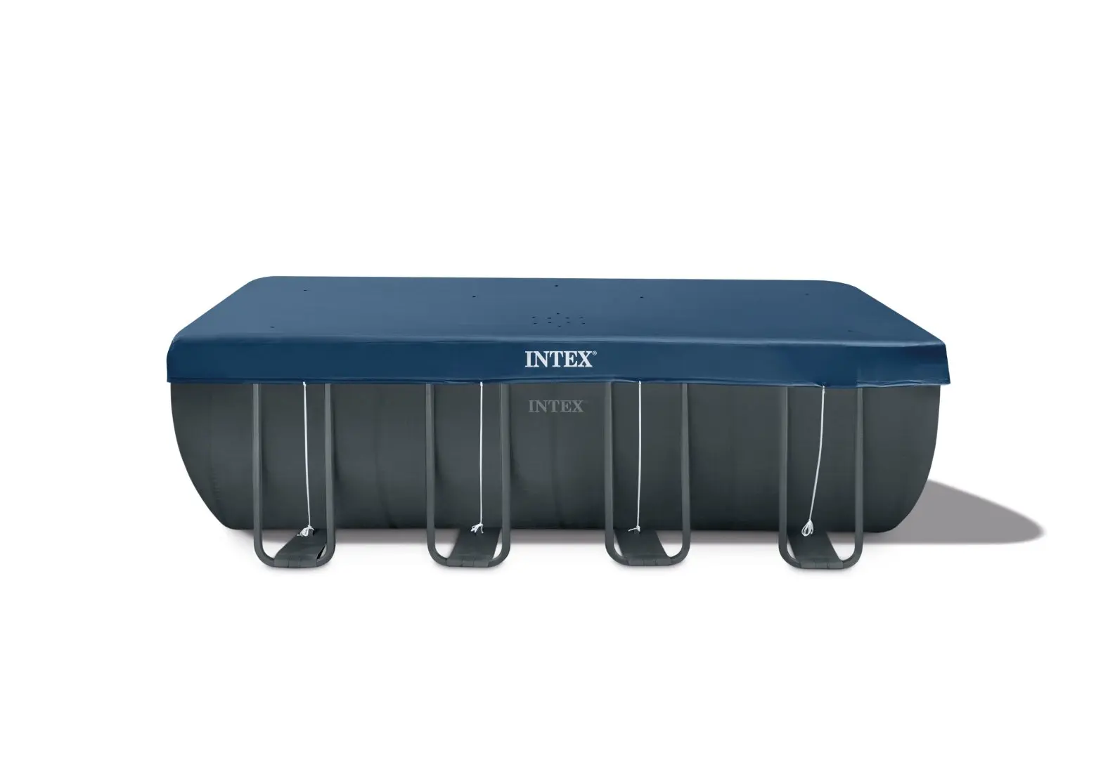INTEX 26356 Family PVC Outdoor Rectangular Frame Above Ground Pool Set 5.49m X 2.74m X 1.32m