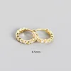 8.5mm oro pietra bianca