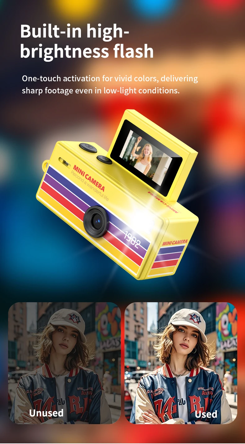 LK-030 Retro Miniature Compact Thumb Camera - Pocket Campus Outdoor Video Camera - Perfect for Taking Photos on the Go