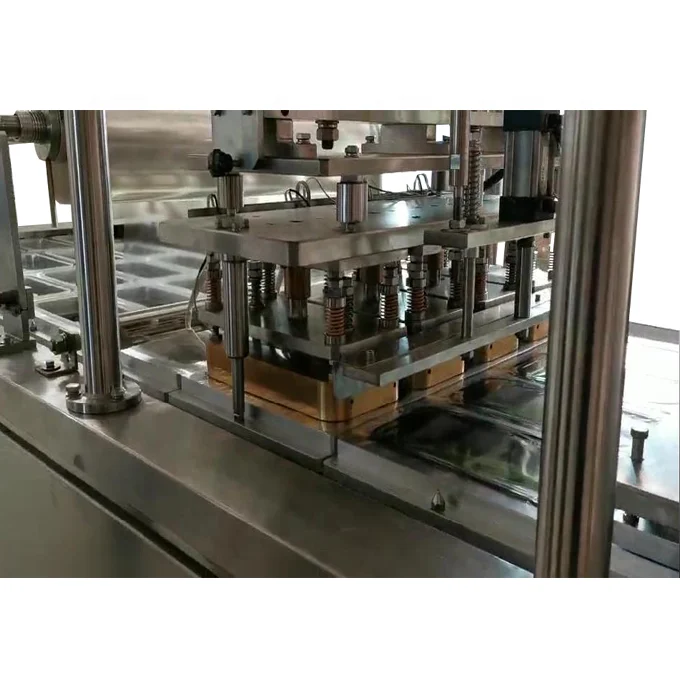 Semi-Automatic Stainless Steel Mechanical Lunch Box Sealing Machine with High-Accuracy for Food Trays