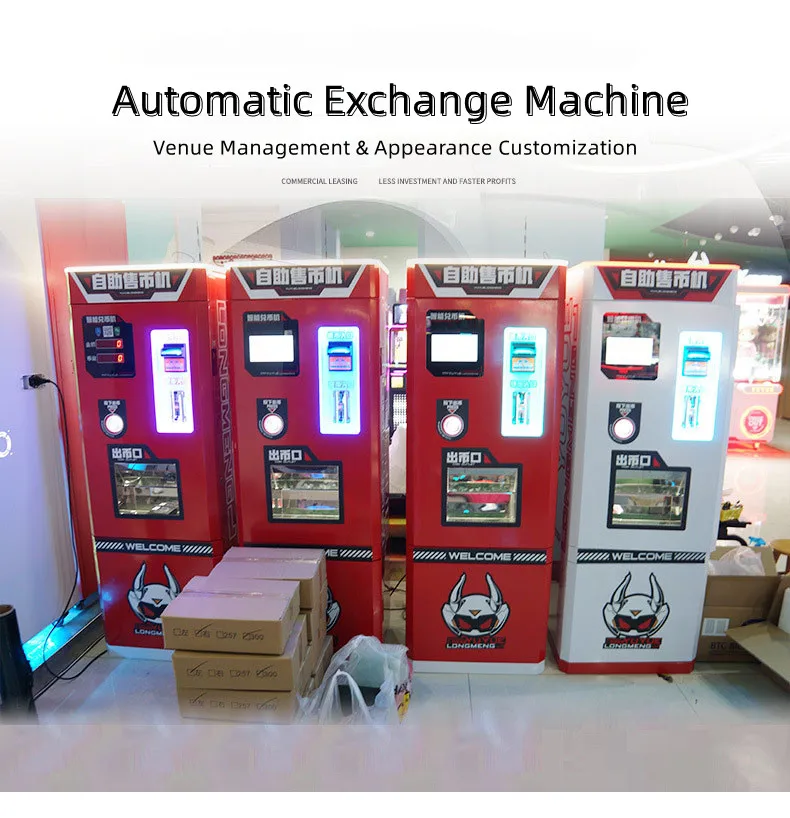 Automatic Coin Exchange Machine Money Changer Dispenser Coin Change