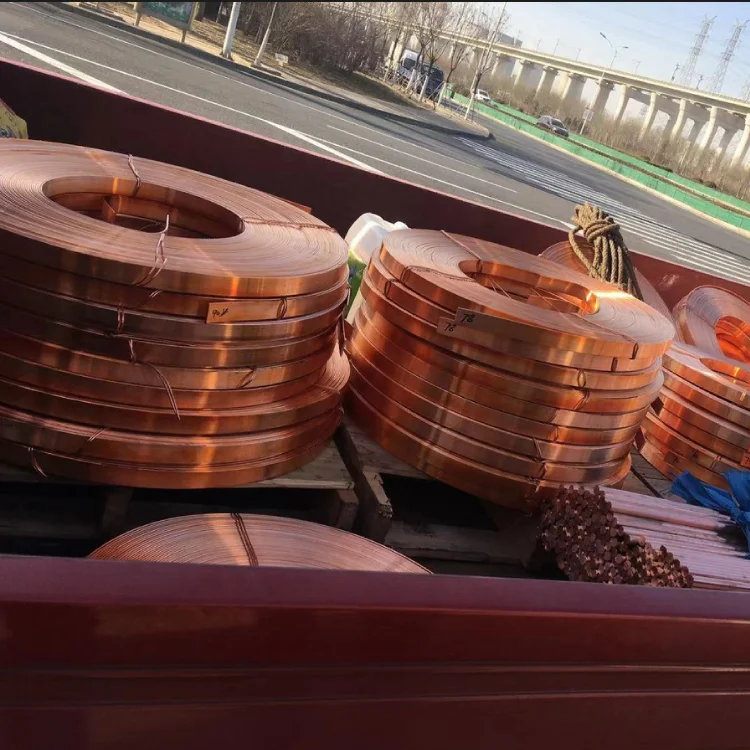 Pure Copper Electrical Busbar For Conductor / Pure Flat Copper Bus Bar