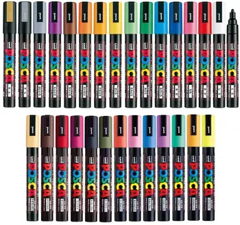 Uni-posca Paint Marker Pen - Medium Point - Set of 15 (PC-5M15C)