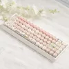 คีย์บอร์ด White-M68 + คีย์แคป M-OA Pink Pig